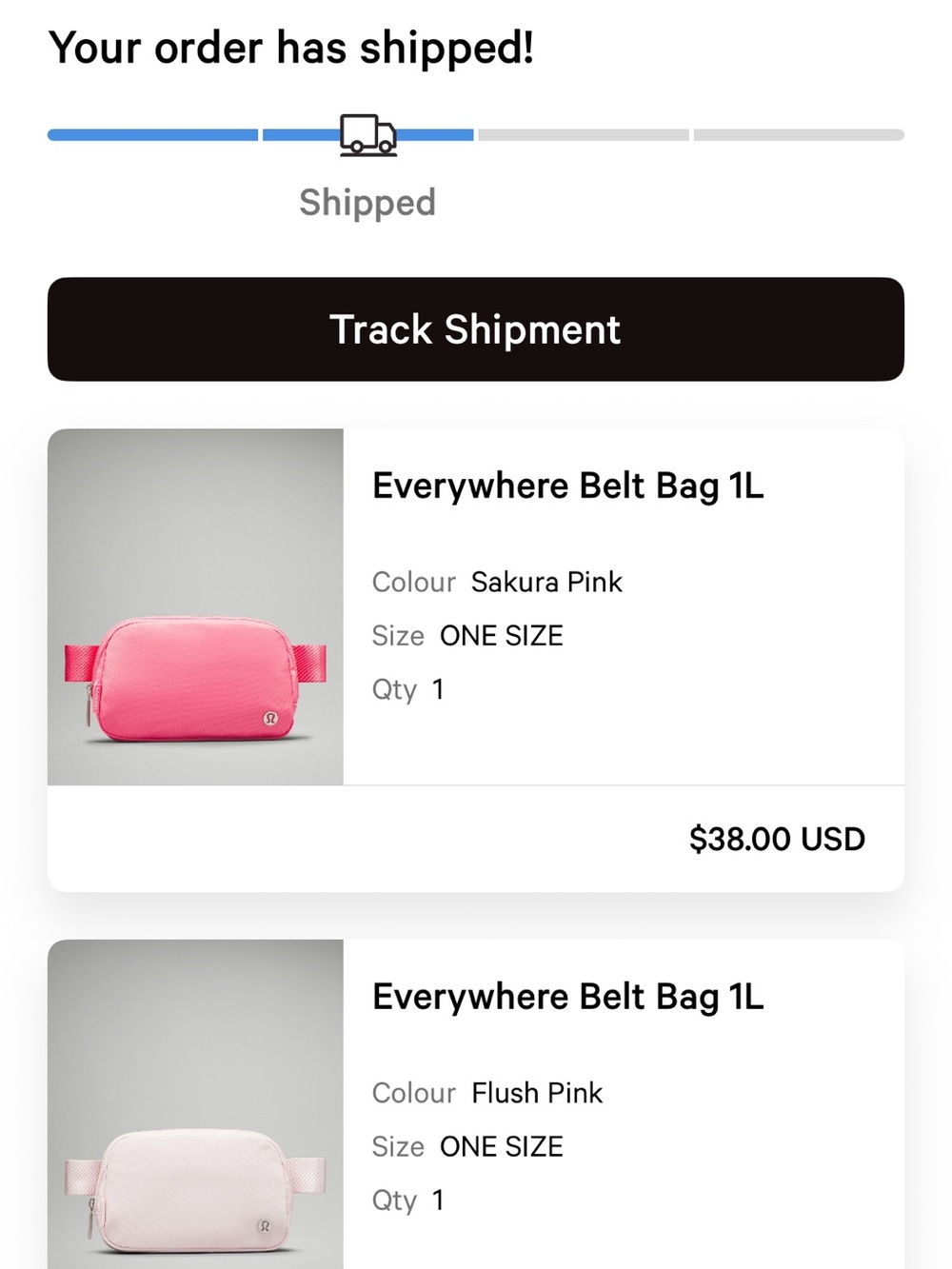Lululemon Athletica Flush Pink Belt Bag View 4